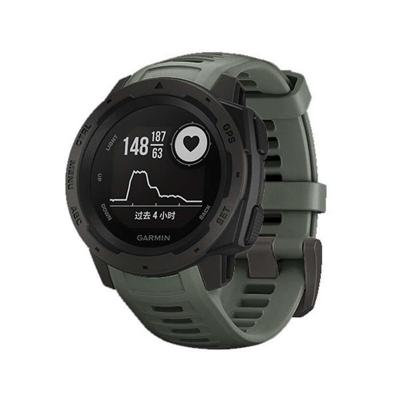 Silicone polsbandje voor vervanging voor Garmin Instinct 22mm (leger groen)