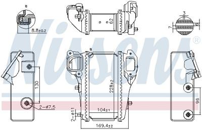 Intercooler, inlaatluchtkoeler 961586 Intercooler, inlaatluchtkoeler 961586