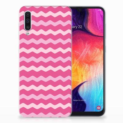 Samsung Galaxy A50 | TPU bumper | Waves Pink
