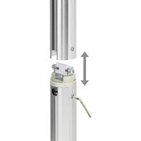 SpeaKa Professional Projector Beamer-plafondbeugel Kantelbaar, Draaibaar Afstand vloer-plafond (max.): 106 cm Zilver - thumbnail