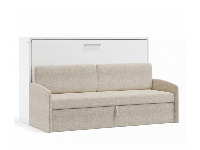 Eenpersoons opklapbed met bank Antraciet - Geen matras - thumbnail