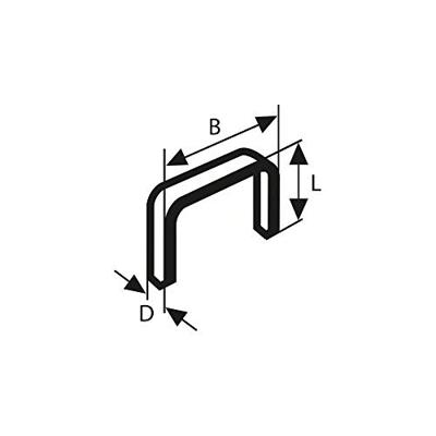 Bosch Professional Niet met platte draad 6mm type 57 VE=1000 - 2609200229 - thumbnail
