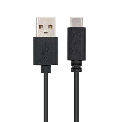 NanoCable 10.01.2101 – kabel 3 A USB 2.0 naar USB-C, stekker naar stekker, zwart, 1 m
