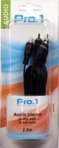 Enzo Pro-1 Audio 2 tulp male -> 2 tulp male 2,5 meter 9206025