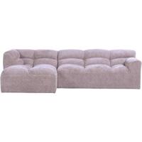 Hoekbank Tibas links - stof Raven - lila - Leen Bakker - thumbnail
