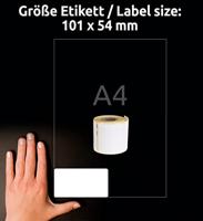 Avery-Zweckform AS0722420 Etiketten 101 x 54 mm Papier Wit 1 stuk(s) Permanent hechtend Adresetiketten - thumbnail