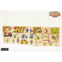 Puzzelplankje Hulpdiensten - thumbnail