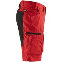 Blåkläder Service short stretch 14491845 | Rood/Zwart | Maat 54 - 7330509586693 - thumbnail