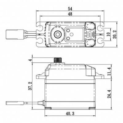 Savox SV-1270TG Plus digitale high-voltage servo