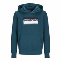 Herenhoodie Jack & Jones Jjnolan Blauw - Maat: 12 Jaar - thumbnail