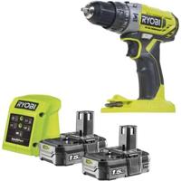 Compacte accu-slagboormachine - RYOBI - R18PD2-215G - 18V - 10 mm boorkop - 2 x 1,5 Ah accu's & 1,5 A lader - thumbnail