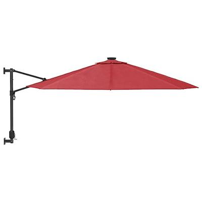 VidaXL Wandparasol 290 cm felrood