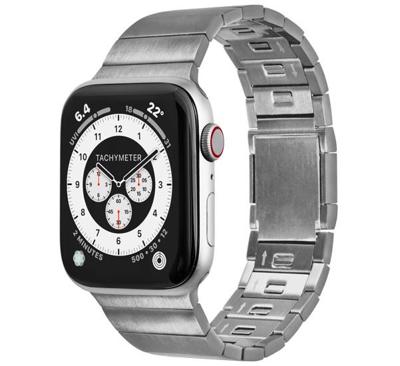 LAUT Links 2.0 Stainless Steel Apple Watch 42mm / 44mm / 45mm / 49mm Zilver