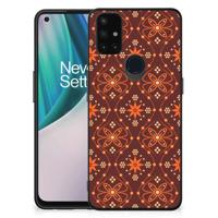 OnePlus Nord N10 5G Back Case Batik Brown - thumbnail