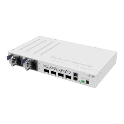 Mikrotik CRS504-4XQ-IN netwerk-switch Managed Fast Ethernet (10/100) Power over Ethernet (PoE) Wit Mikrotik CRS504-4XQ-IN netwerk-switch Managed Fast Ethernet (10/100) Power over Ethernet (PoE) Wit