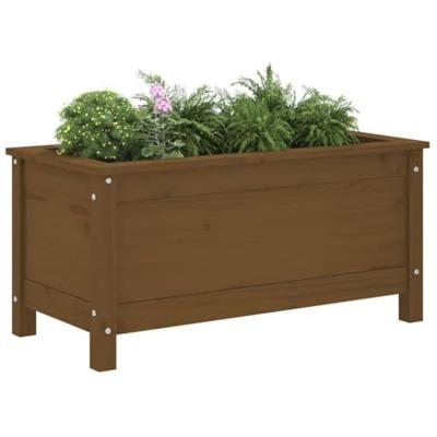 Plantenbak 82,5x40x39 cm massief grenenhout honingbruin Plantenbak 82,5x40x39 cm massief grenenhout honingbruin