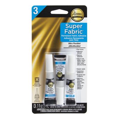 Aleene's • super fabric permanent glue trial 3ml 3pcs