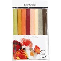 Creativ Company Crêpepapier pastelkleuren, 8 vellen - thumbnail