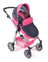 Combi-poppenwagen Nele - Confetti Pink - thumbnail