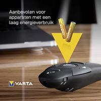 Varta Longlife AAA Micro LR03 Batterij (verpakking met 6 stuks) Alkaline Batterijen, ideaal voor afstandsbediening radio wekker en klok - thumbnail