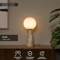 Lucide EVIN - Tafellamp - 1xE27 - Opaal - thumbnail