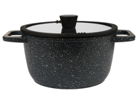 SILVERCREST Aluminium kookpan 24 cm (granietlook zwart) - thumbnail