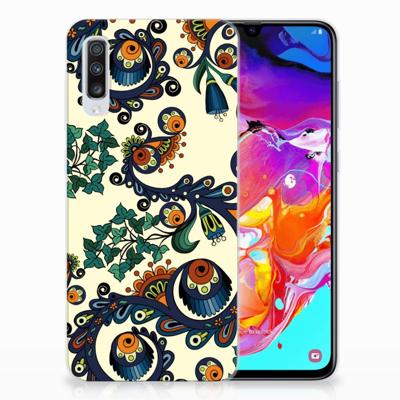 Siliconen Hoesje Samsung Galaxy A70 Barok Flower Siliconen Hoesje Samsung Galaxy A70 Barok Flower