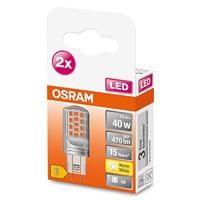 OSRAM HOMELIGHTING 4058075449893 LED-lamp Energielabel E (A - G) G9 Ballon 4.2 W = 40 W Warmwit (Ø x l) 18 mm x 49 mm 2 stuk(s) - thumbnail