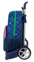Schoolrugzak met Wielen Benetton Damero Marineblauw 30 x 46 x 14 cm - thumbnail