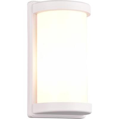 Stijlvolle LED Wandlamp Buiten - E27 Fitting. Mat Wit Aluminium