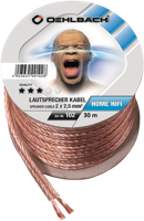 Oehlbach 108 Luidsprekerkabel 2 x 2.5 mm² Transparant 30 m - thumbnail