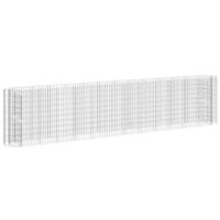 Gabion plantenbak verhoogd 470x50x100 cm gegalvaniseerd ijzer - thumbnail