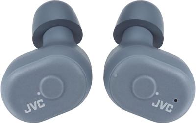 JVC HA-A10T-HU Truly Draadloze in-ear Bluetooth hoofdtelefoon met memory foam oorstukken, kleur misty-grijs (waterdicht IPX5, 4 + 10 uur batterijduur)