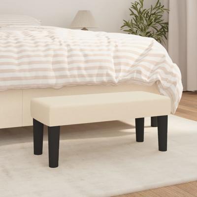 Bankje 70x30x30 cm stof crmekleurig Bankje 70x30x30 cm stof crmekleurig