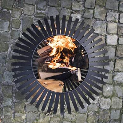 Esschert Design vuurkorf balvormig strepen koolstofstaal zwart ff400 Esschert Design vuurkorf balvormig strepen koolstofstaal zwart ff400