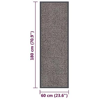 VidaXL Deurmat getuft 60x180 cm lichtbruin VidaXL Deurmat getuft 60x180 cm lichtbruin