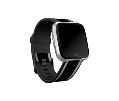 Versa/Versa Lite, geweven accessoireband, zwart/grijs, klein