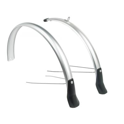 Eurofender Spatbordset snello 28" x 46 mm - zilver