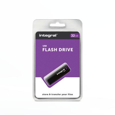 Integral USB 2.0 stick, 32 GB, zwart