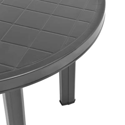 VidaXL Tuintafel 89 cm kunststof antraciet