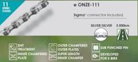 Taya ketting onze-111 e-bike 11 speed 1/2x5/64 136s. zilver blister - thumbnail