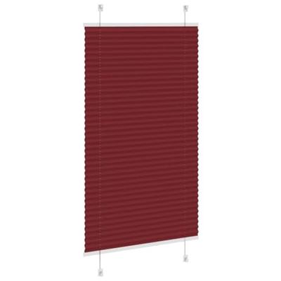Pliss rolgordijn 80x150 cm stofbreedte 79,4 cm bordeauxrood - thumbnail