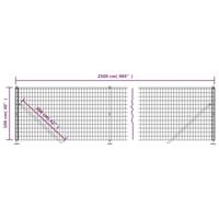 Draadgaashek met flens 1x25 m groen - thumbnail