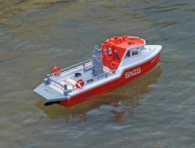 Heng Long Snig Rescue brushless boot 320mm RTR - Wit - thumbnail