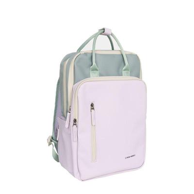 New Rebels Ferron Milwaukee 19 Liter Laptop Backpack - Water-Resistant PU, Suitable for 15.6″ Laptop, 19L, Lilac