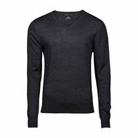 Tee Jays TJ6001 Men´s V-Neck Sweater - Grey Melange - S - thumbnail