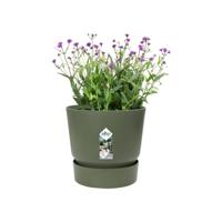 Greenville Round dia 16 cm bloempot blad groen elho - Elho - thumbnail
