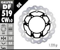 GALFER golf remschijf "df519 rotor brake rotors floating right - thumbnail