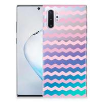 Samsung Galaxy Note 10 Plus | TPU bumper | Waves Roze - thumbnail