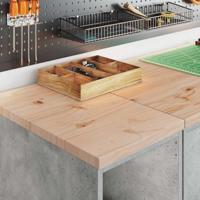 Garagekast 30x51x85 cm massief grenenhout betongrijs - thumbnail